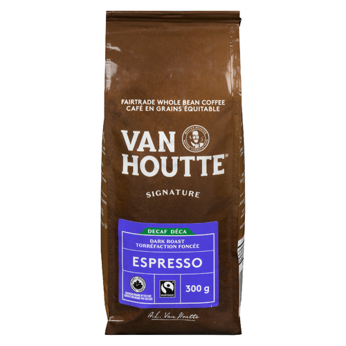 Van Houtte Café espresso decaféiné grains sac 300 g