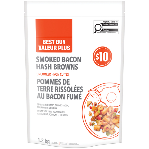 Valeur Plus Pomme de terre fumé bacon hachi 1.2 kg