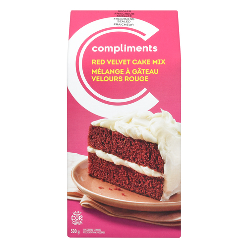Compliments Mélange de gâteau velours rouge 500 g