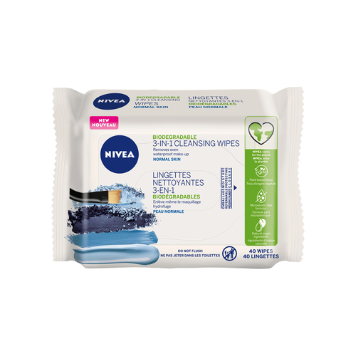 Nivea lingette 3 en 1 peaux seche 40 un