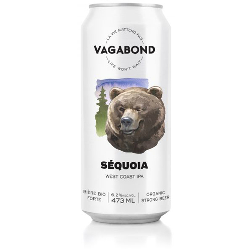Vagabond Bière Séquoia West Coast IPA en canette 6.2% alcool 473 ml