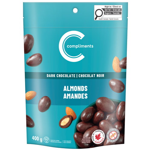 Compliments Amandes enrobées de chocolat noir 400 g
