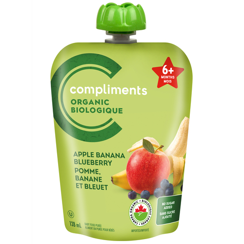 Compliments Biologique Purée de pommes 128 ml