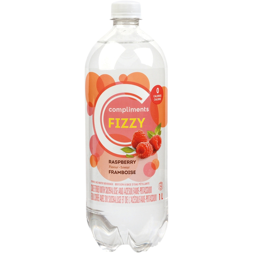 Compliments Eau pétillante à la framboise 1 L