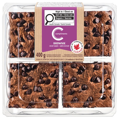 Compliments Brownies carrés 400 g (congelés)