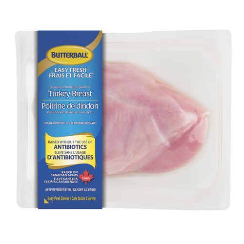 Butterball Poitrine de dinde frais desossé sans peau assaisonné