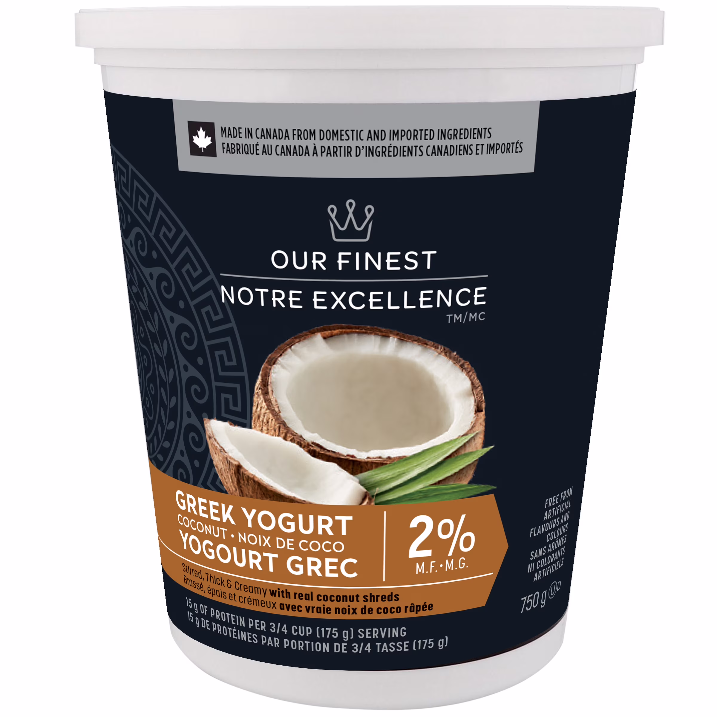 Yogourt grec notre excellence à la coconut