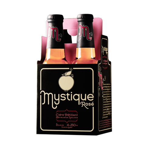 Mystique Cidre rosé pétillant de pommes 4 x 250 ml