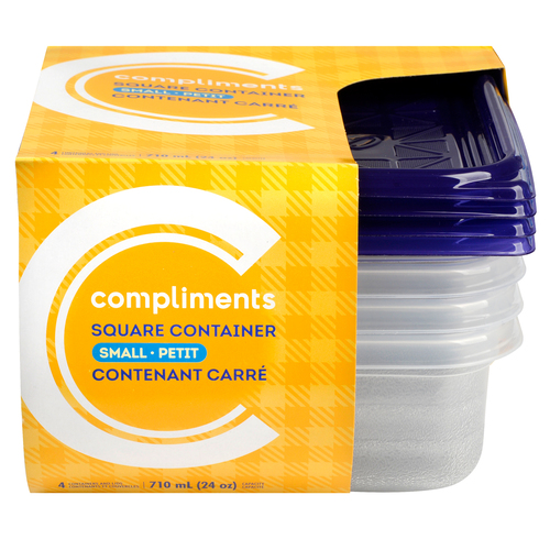Compliments Contenants petits carrés 4 un
