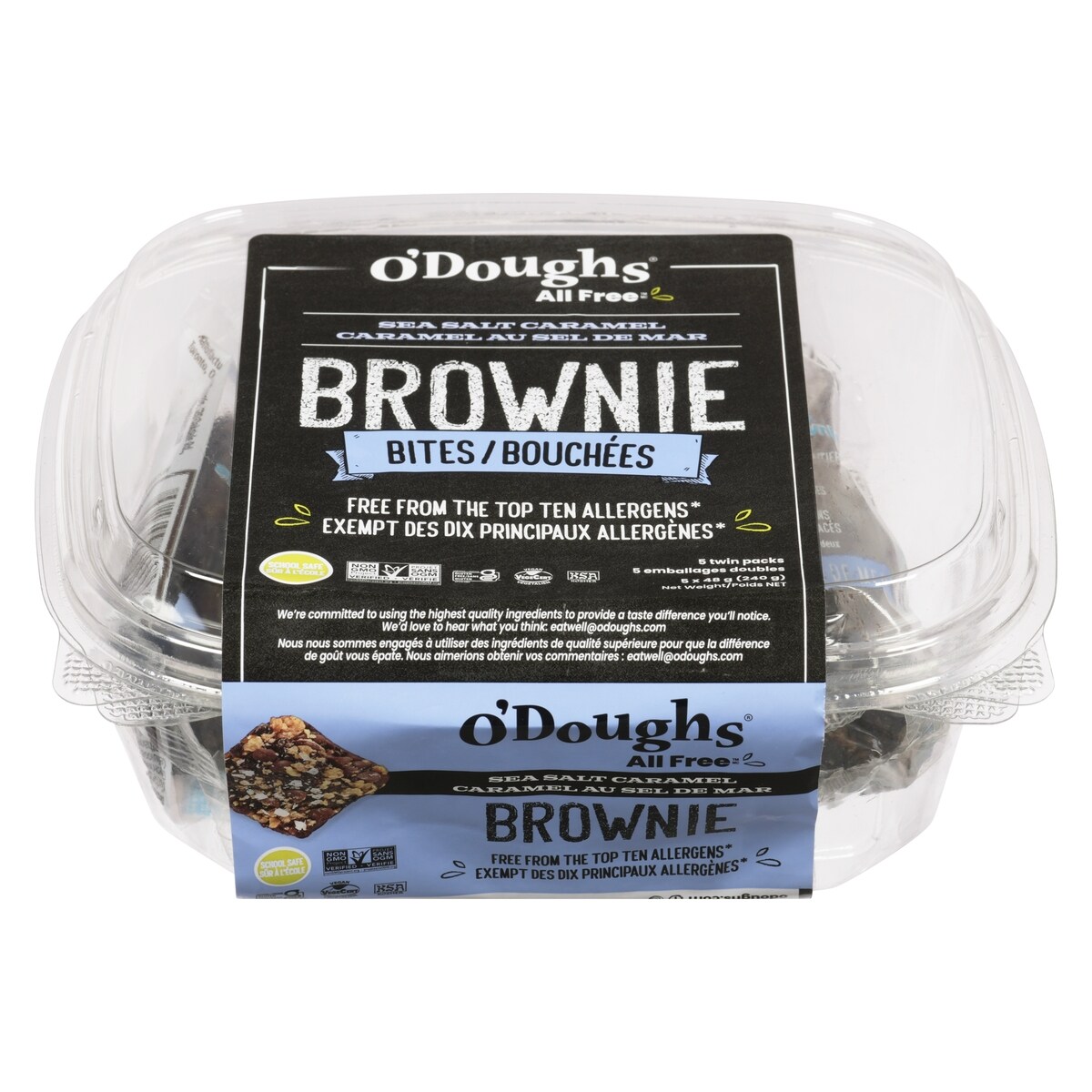 Brownie bouchées caramel au sel de mar