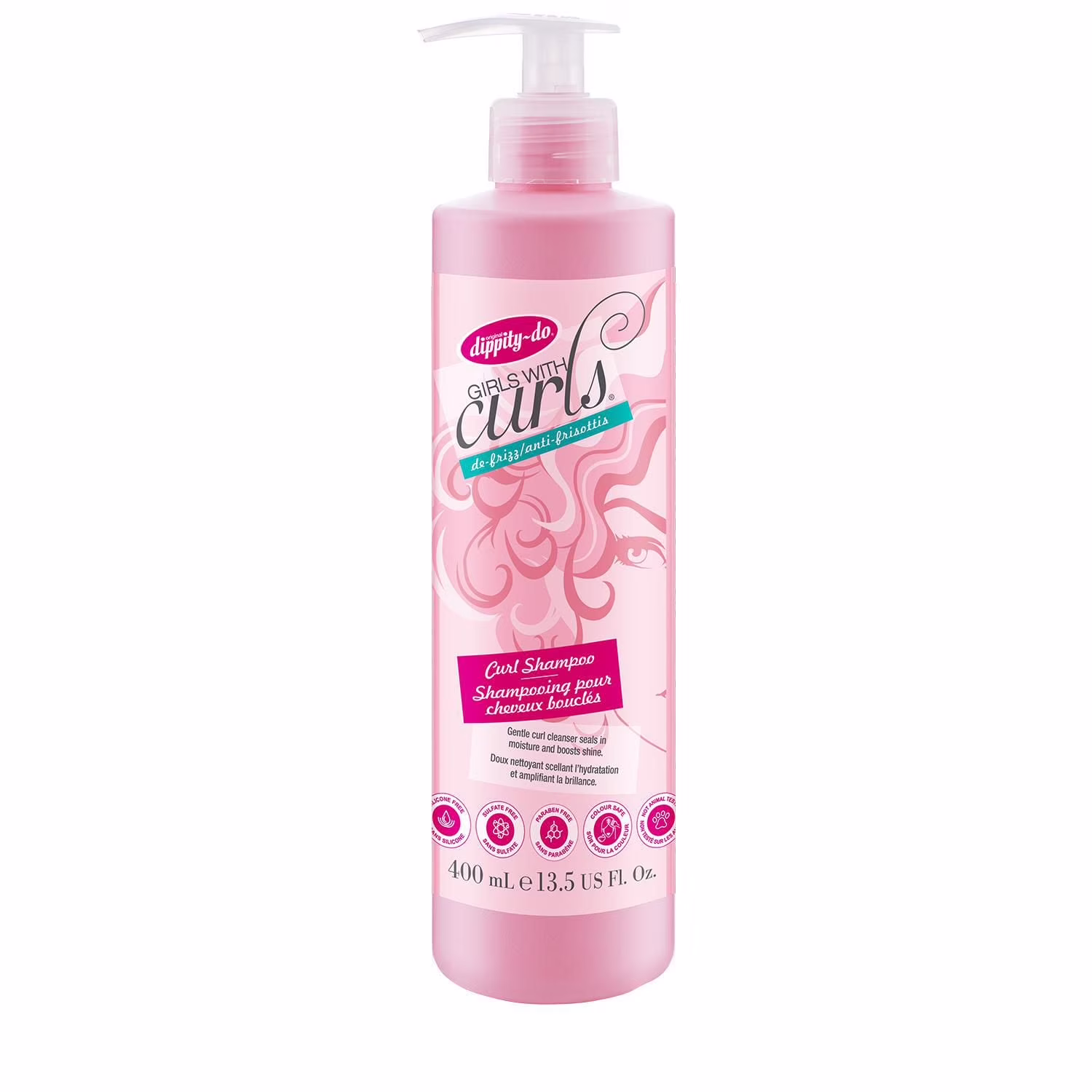 Shampooing pour cheveux bouclés  nettoie en douceur. scelle l'hydratation et amplifie la brillance des cheveux secs. frisottés et bouclés  sûr pour les cheveux colorés & sans sulfates avec des ingrédients naturels