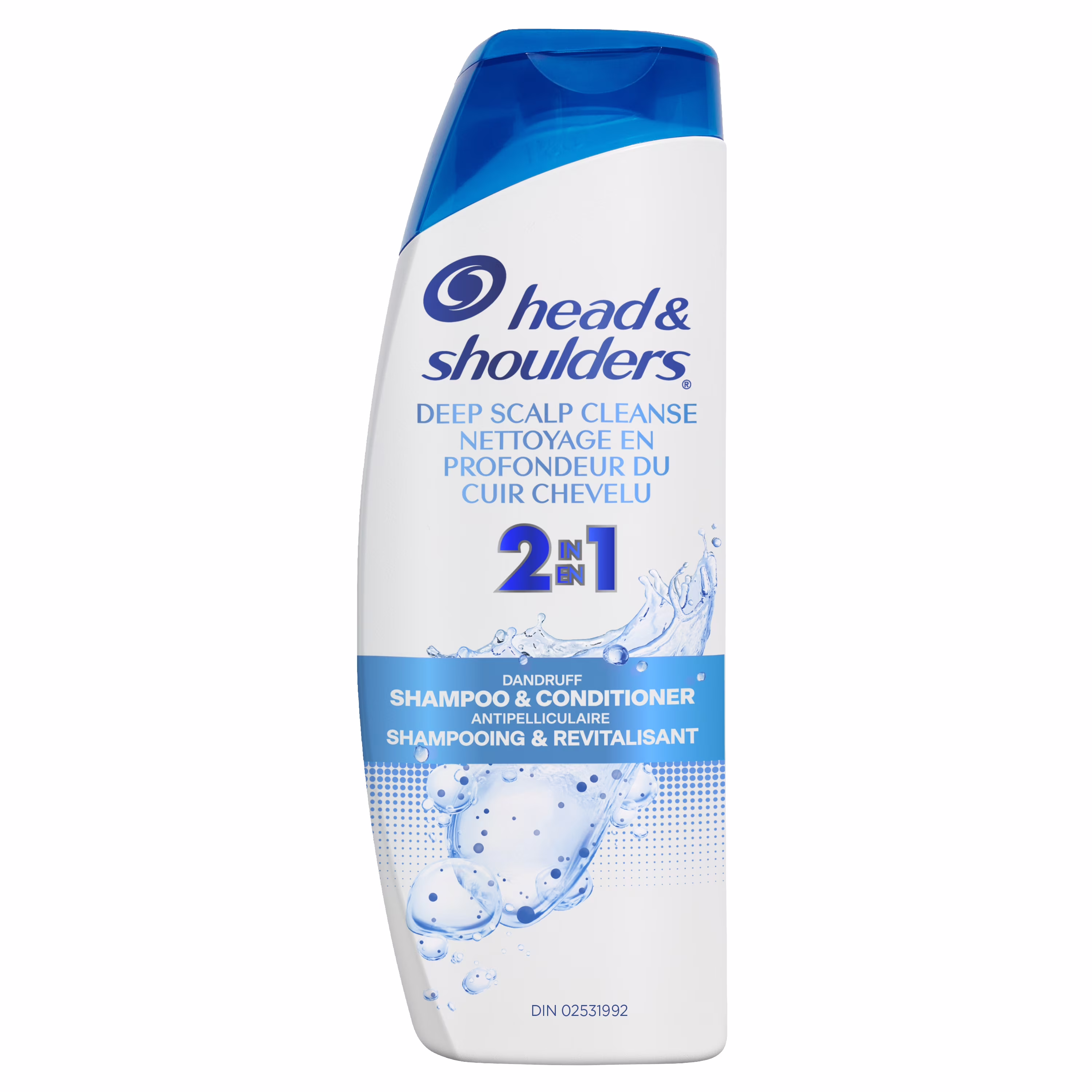 Head & shoulders nettoyage en profondeur du cuir chevelu 2 en 1 shampooing antipelliculaire + revitalisant