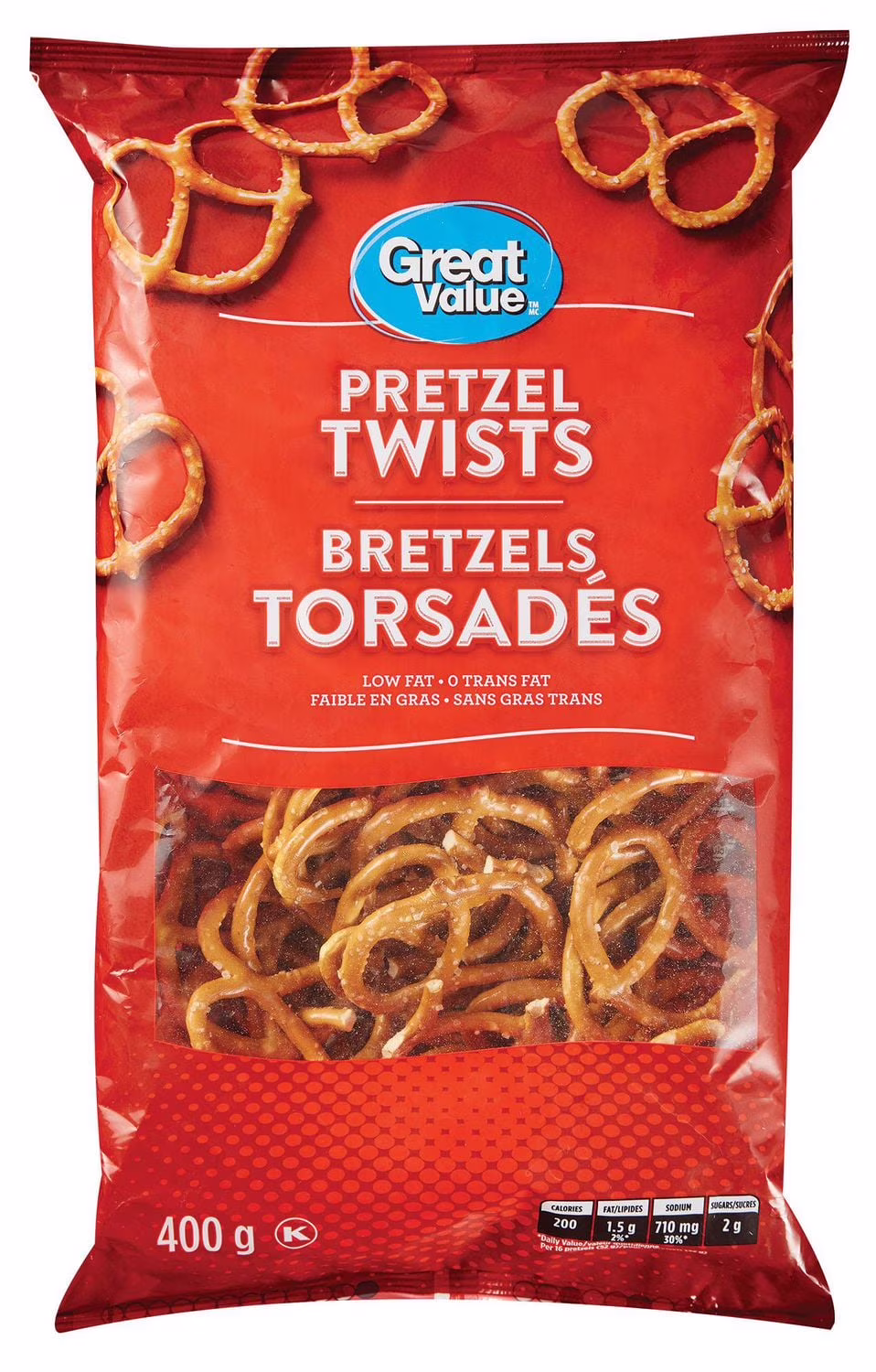 Grands bretzels tressés de great value
