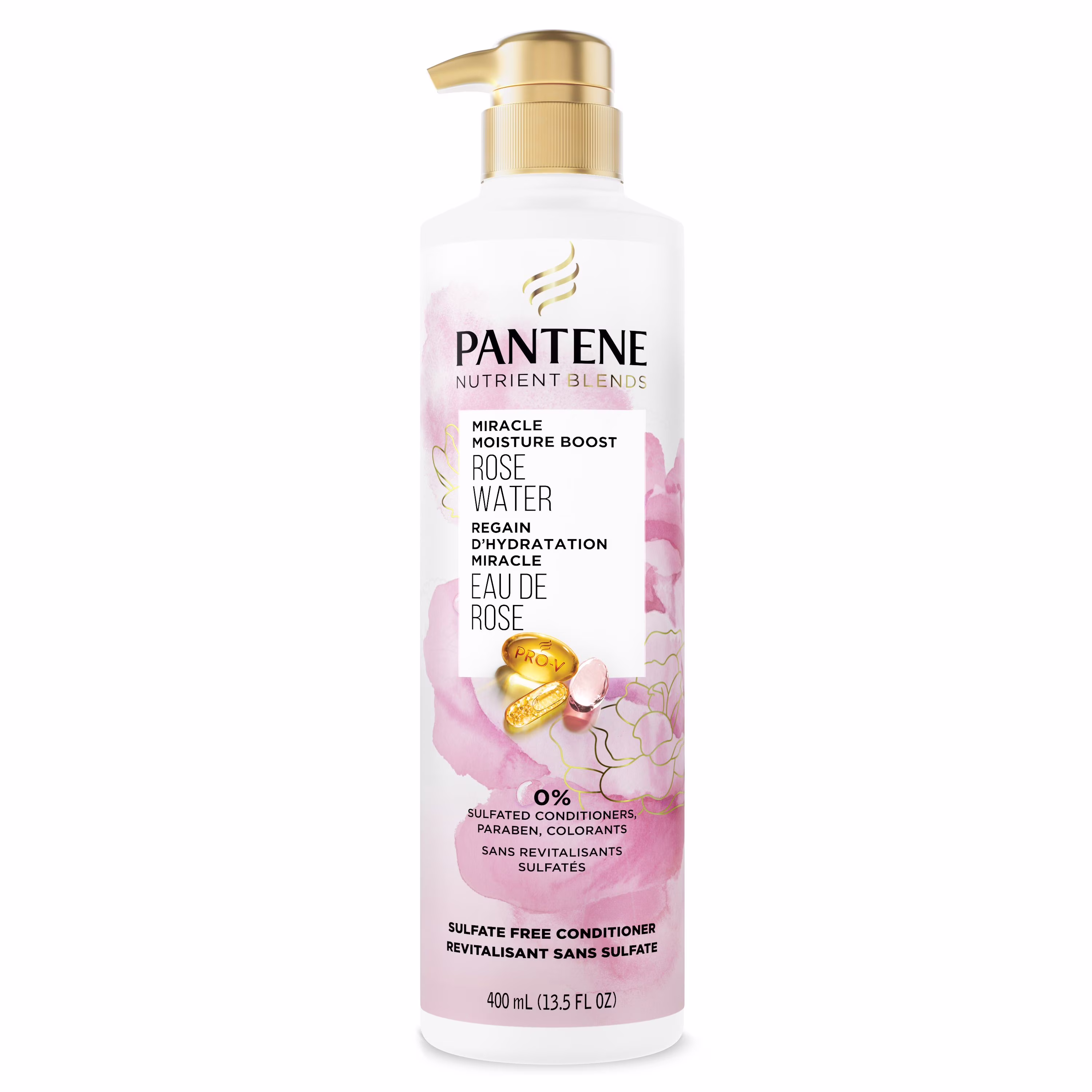 Pantene nutrient blends regain d'hydratation miracle eau de rose shampooing sans sulfate