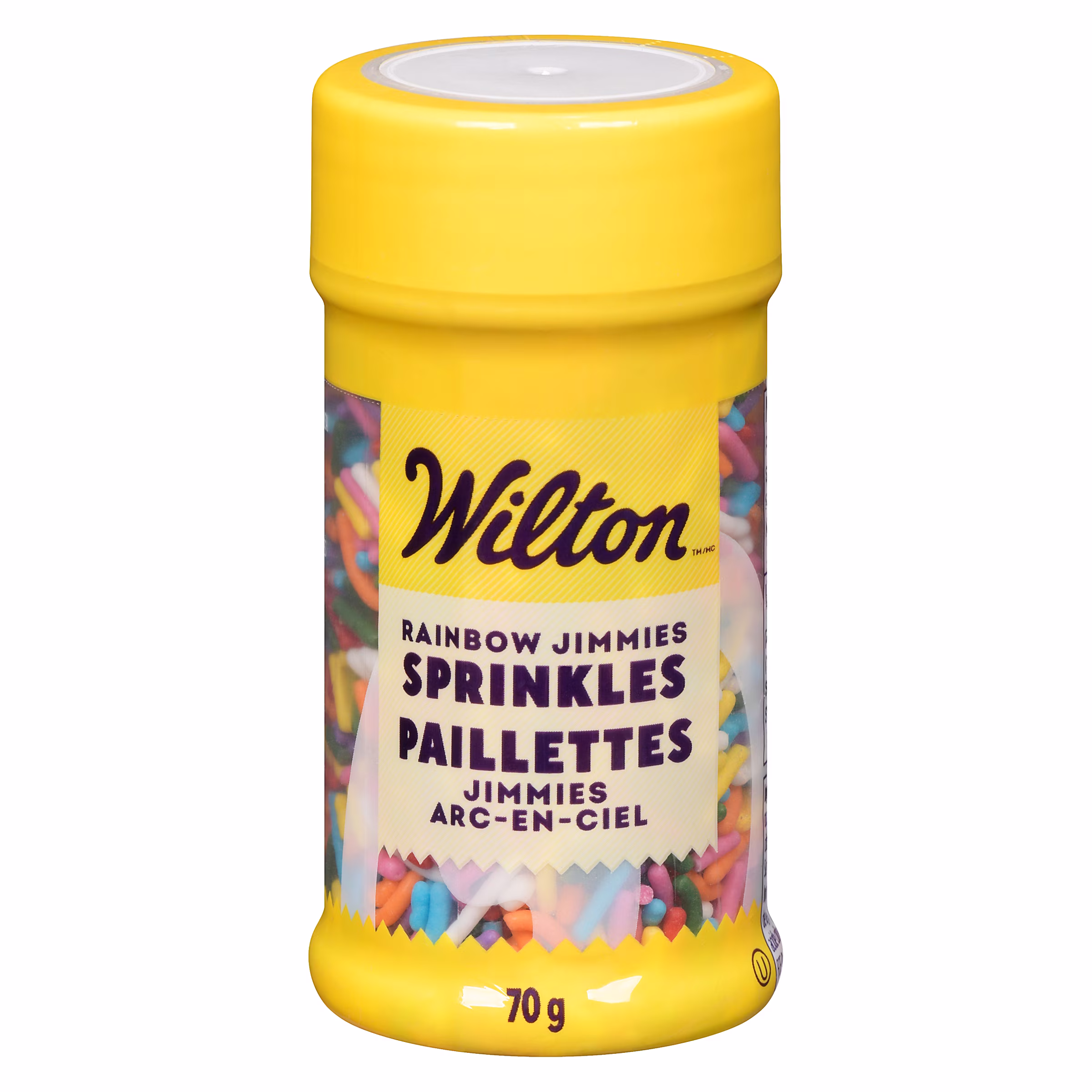 Paillettes jimmies arc-en-ciel wilton