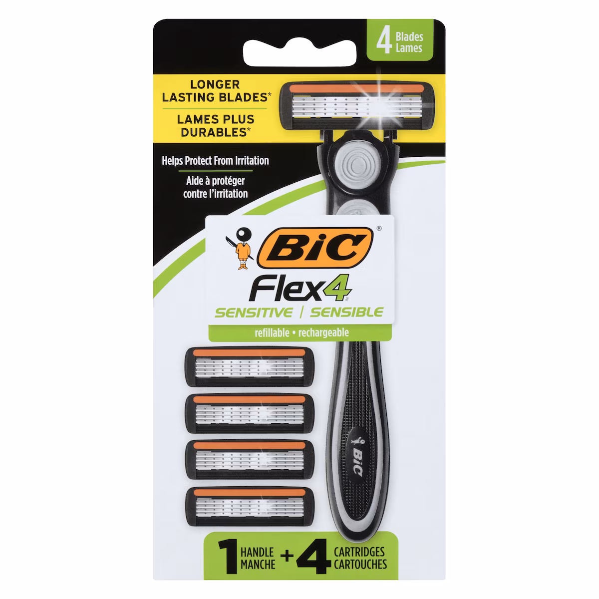 Rasoir Hydrid4 Advance avec lames flexibles