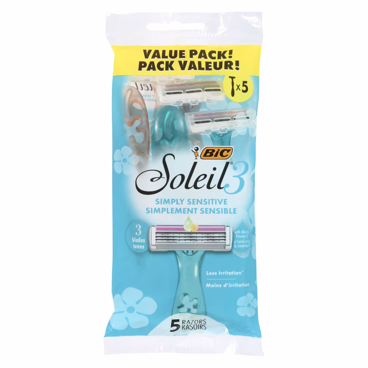 Rasoirs 3 lames pack valeur