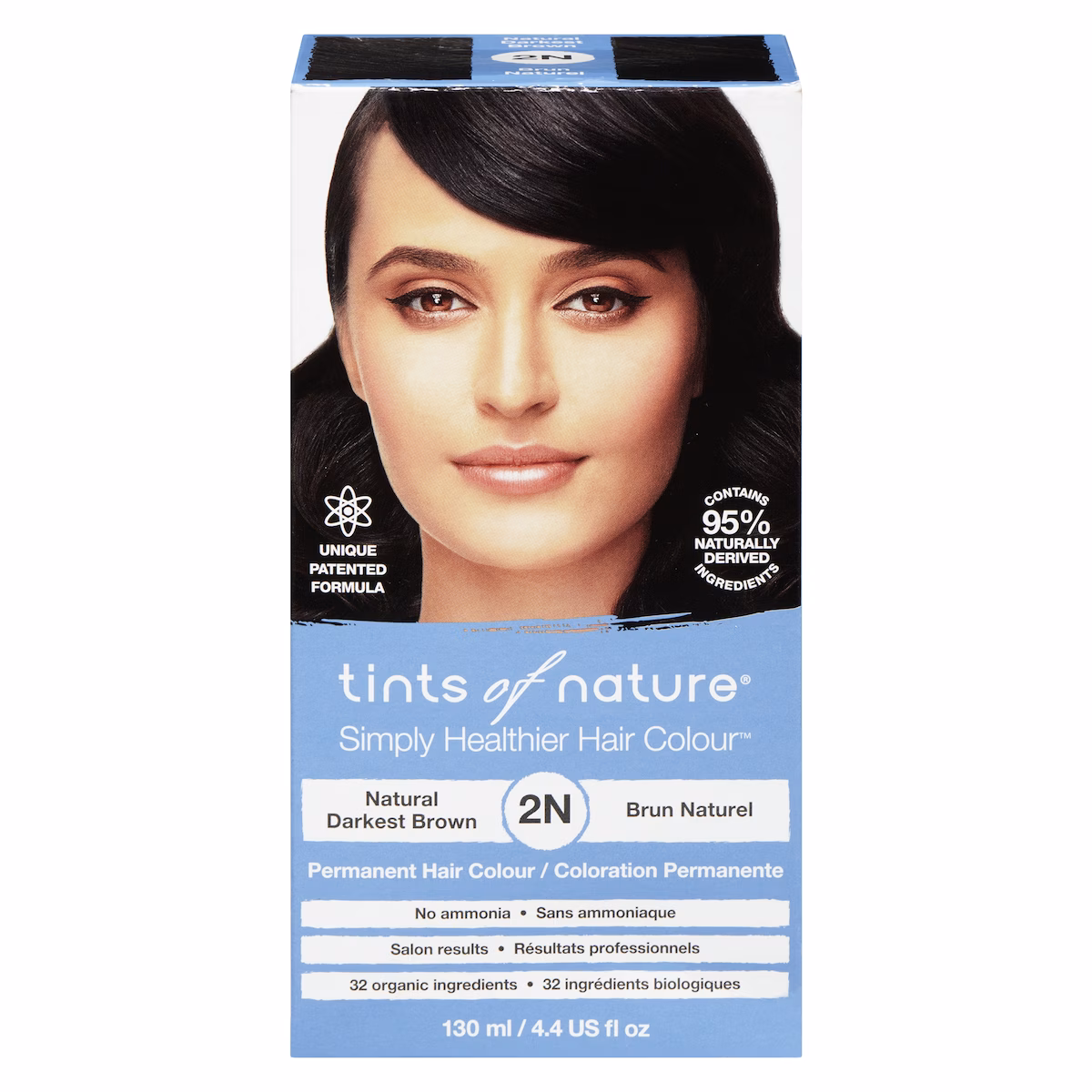 Colorant capillaire 2N brun très foncé naturel