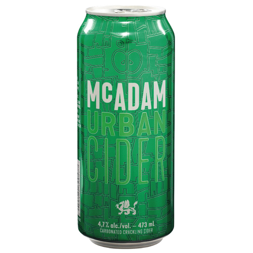 McAdam Cidre urbain 4.7% alcool 473 ml