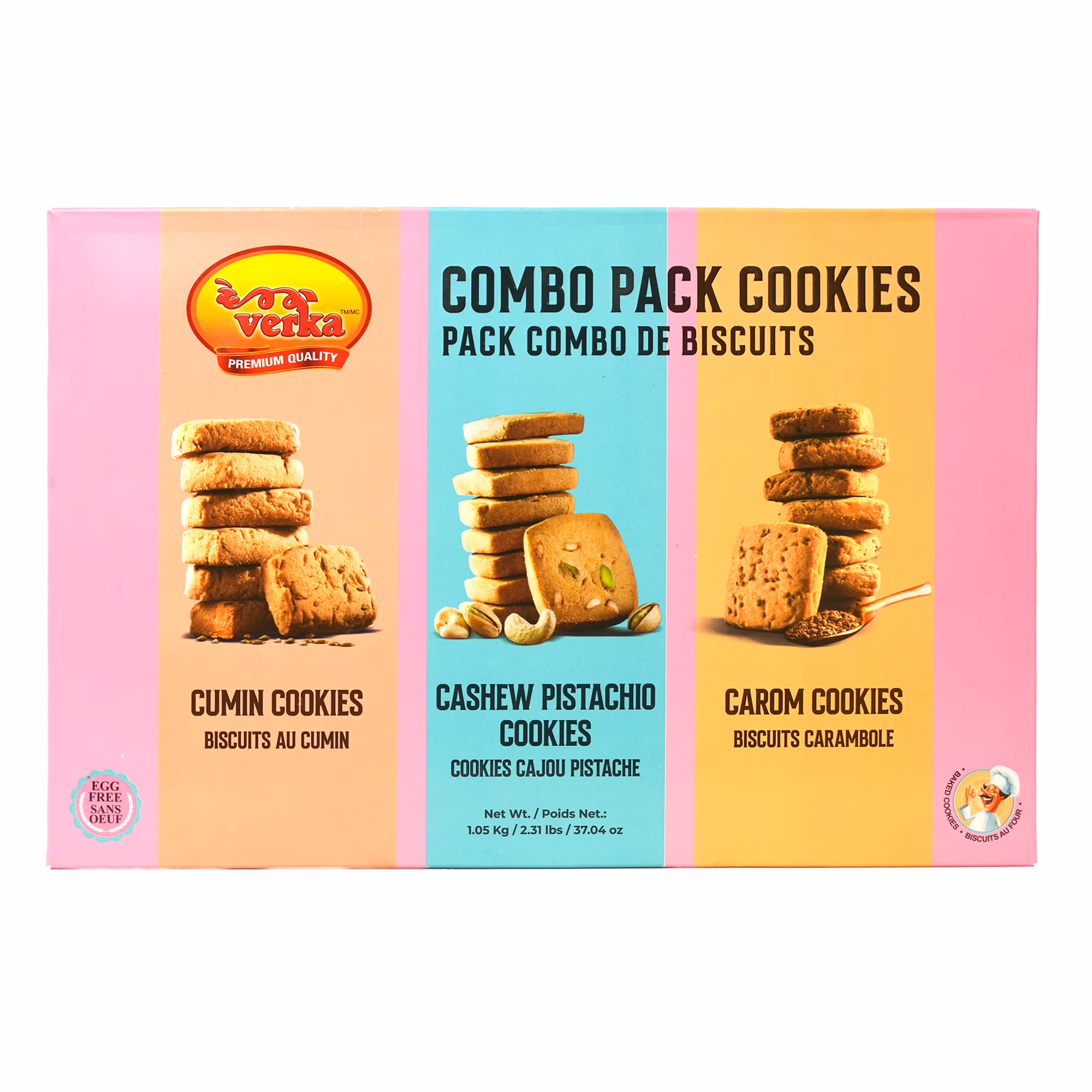 Pack combiné de biscuits verka 1.05 kg