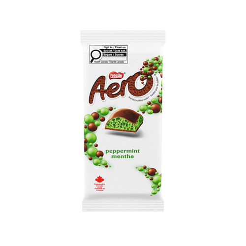 Tablette de chocolat au lait avec centre à la menthe