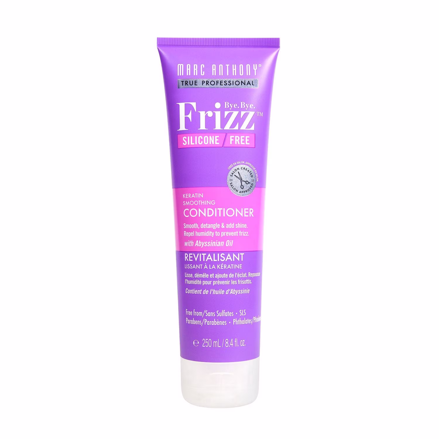 Marc anthony bye frizz sans silicone revitalisant lissant à la kératine
