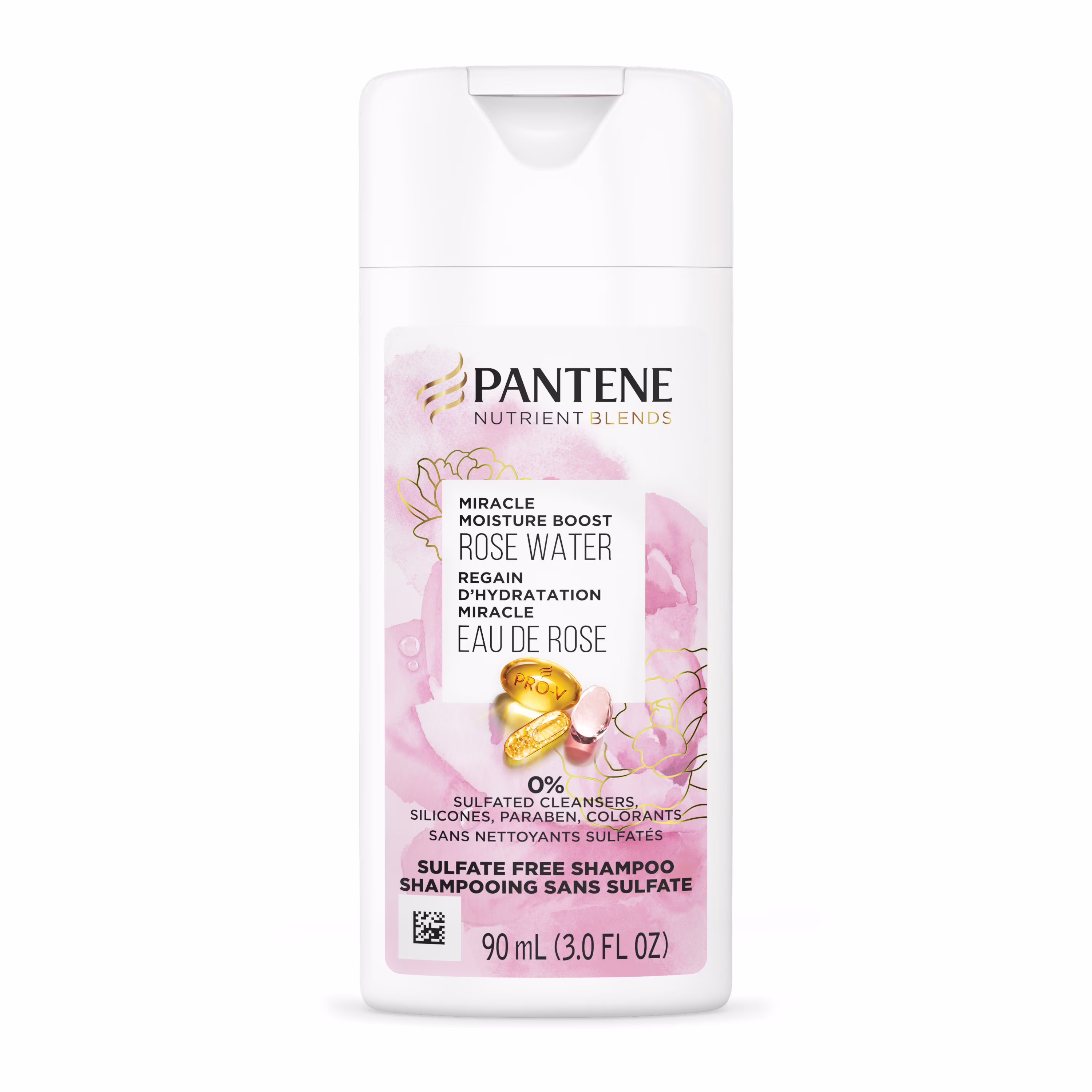 Shampooing pantene nutrient blends regain dhydratation miracle. eau de rose. sans sulfate