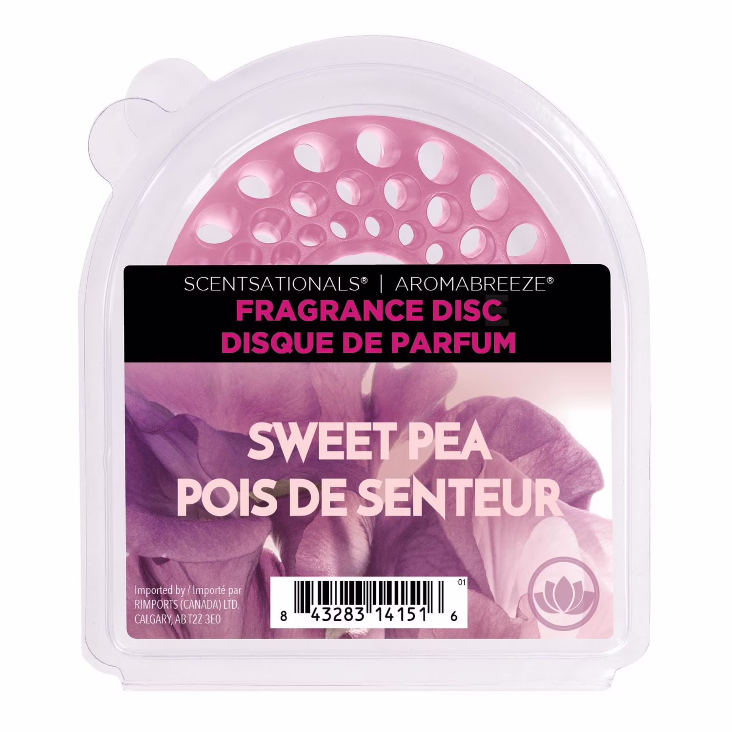 Disque de parfum aromabreeze scentsationals - pois de senteur disc de parfum