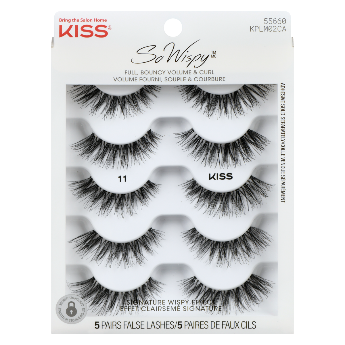 Lot de faux cils, 5 paires