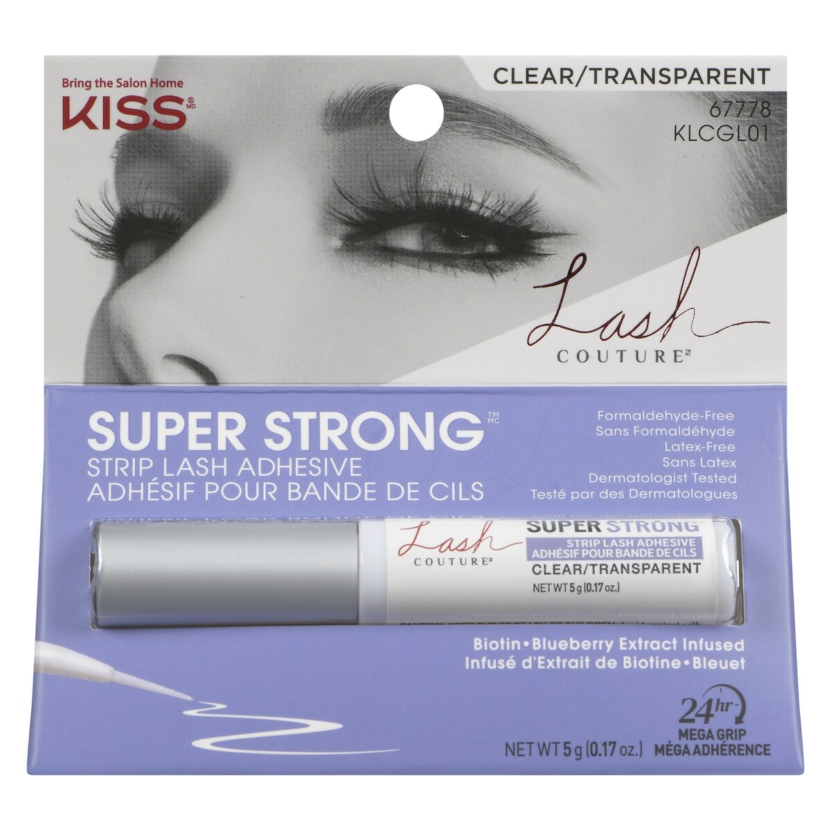 Lash couture super strong adhésif pour bande de cils transparent