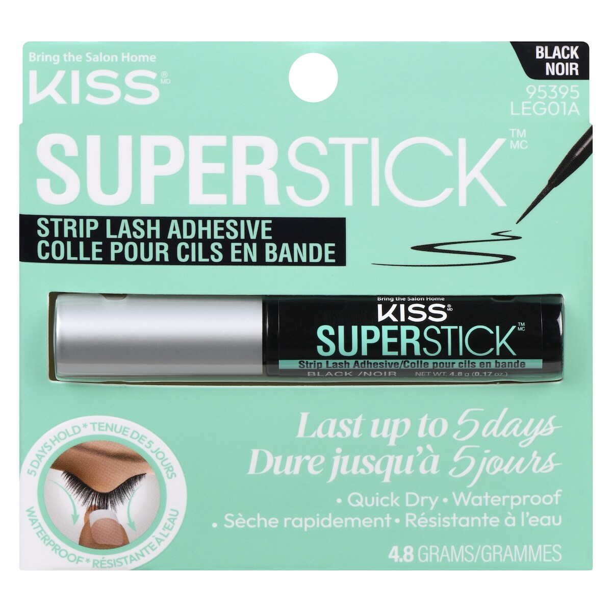 Superstick colle pour cils en bande noir