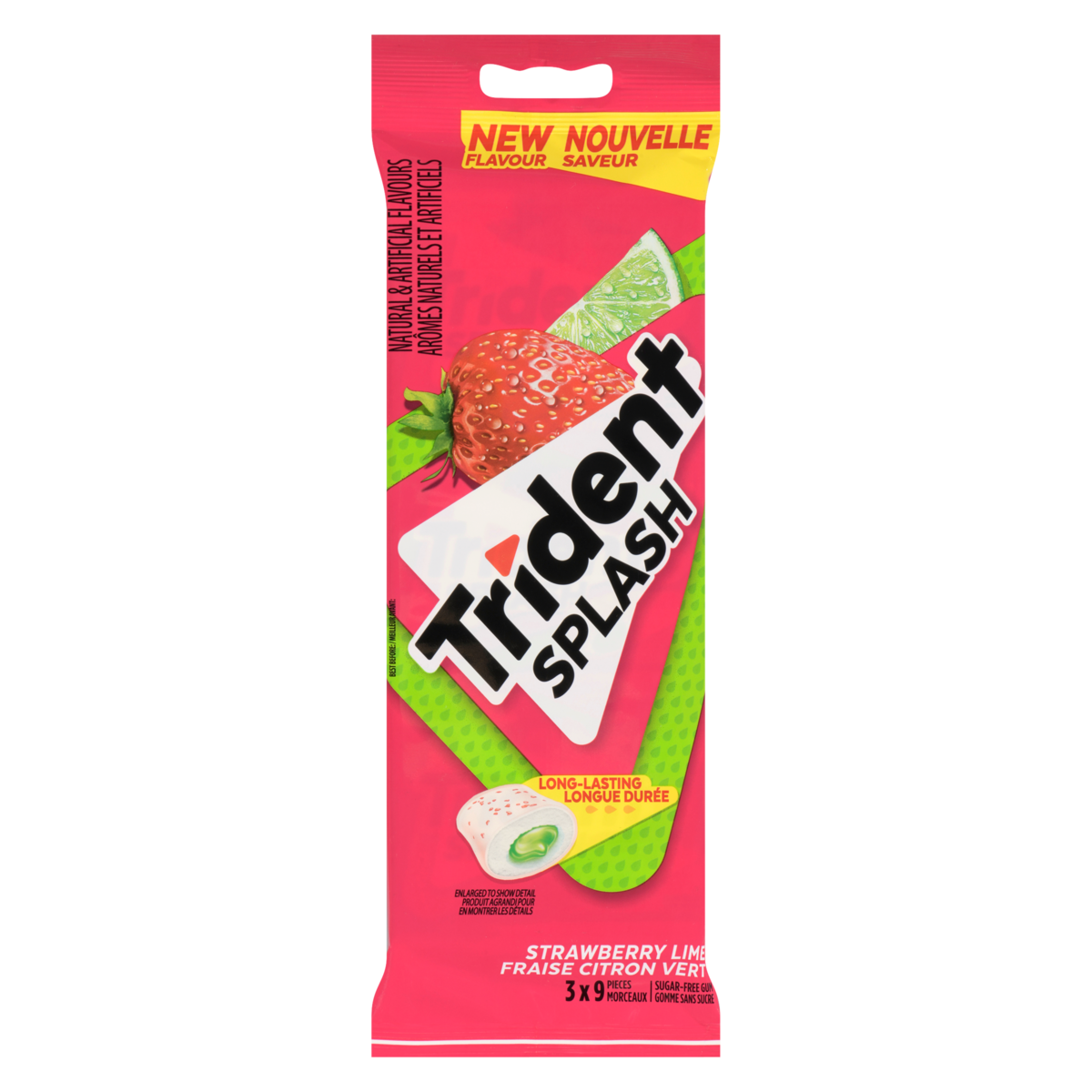 Gomme Splash fraise-citron vert