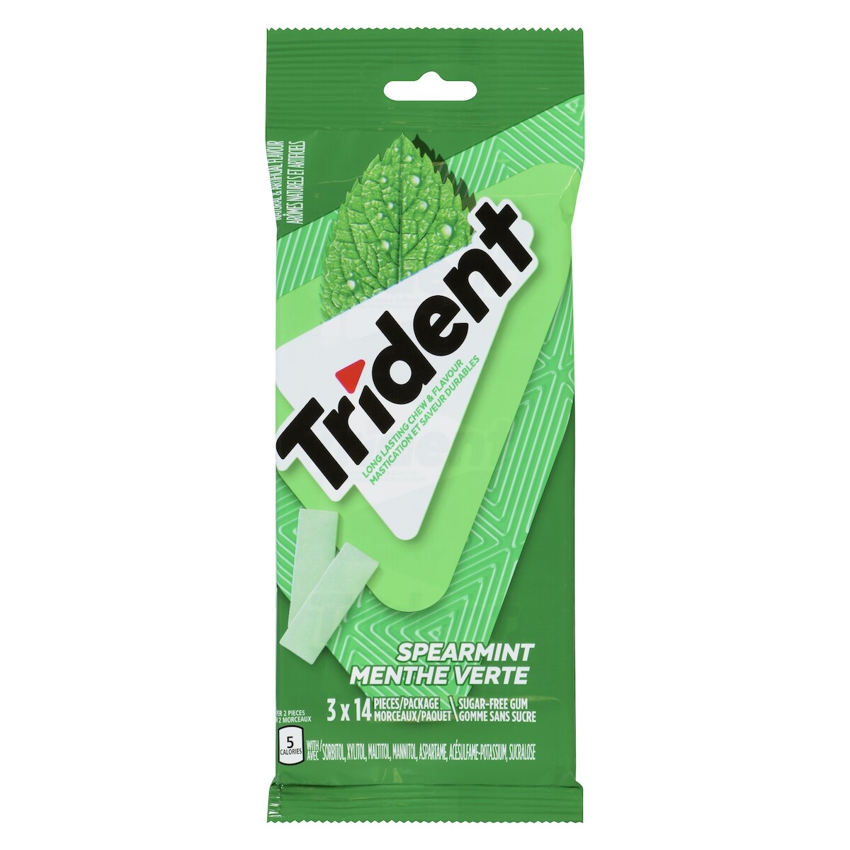 Gomme sans sucre menthe verte