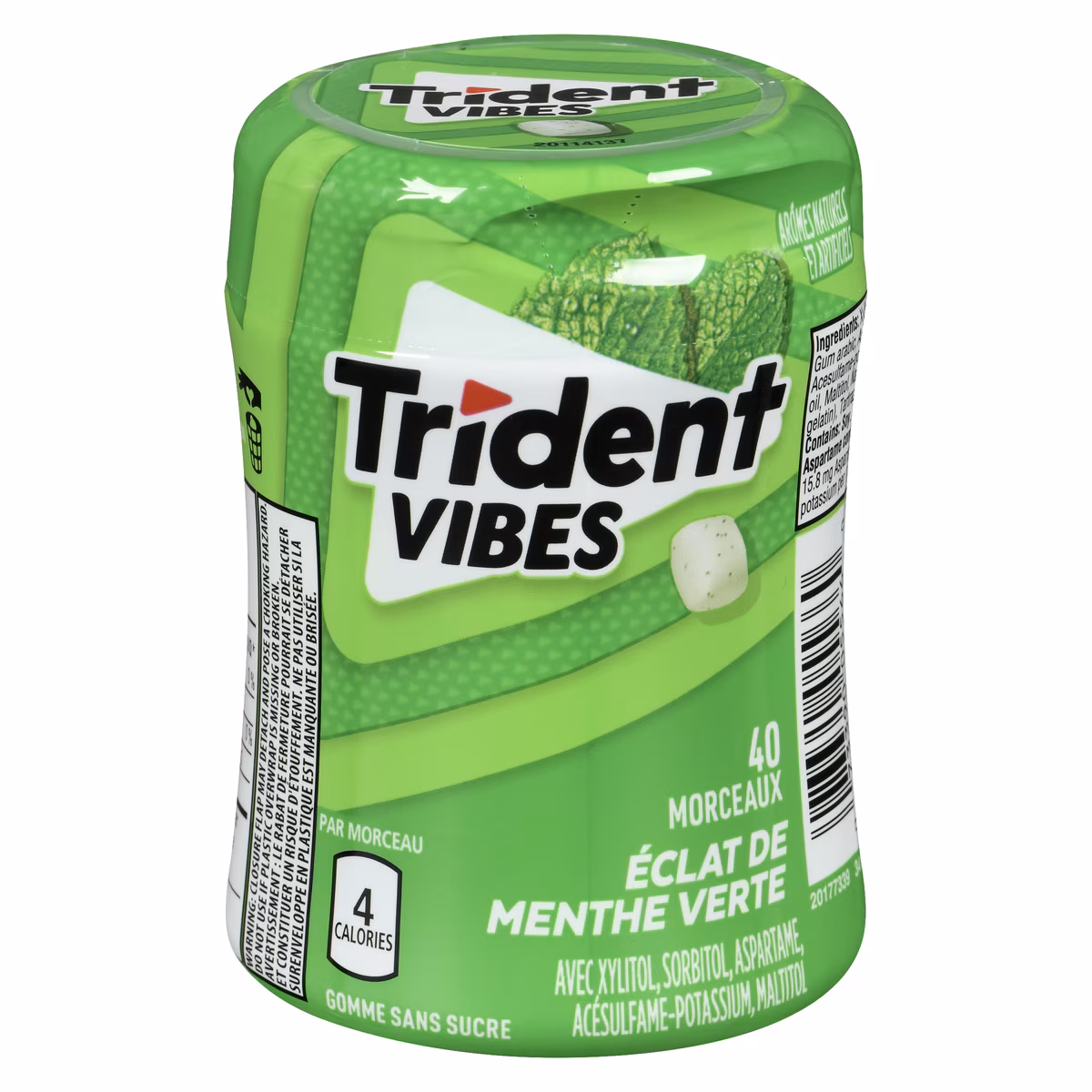 Vibes gomme sans sucre éclat de menthe verte