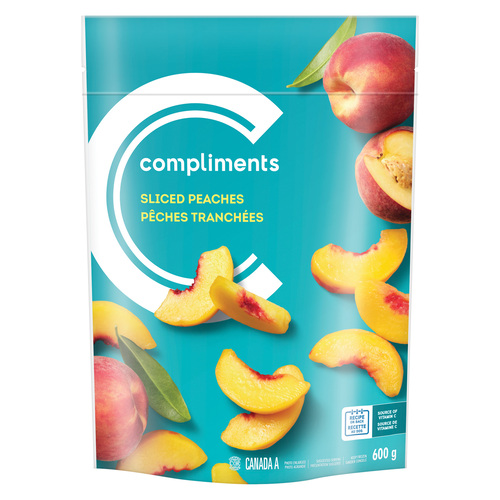 Compliments pêches tranchées surgelées 600 g