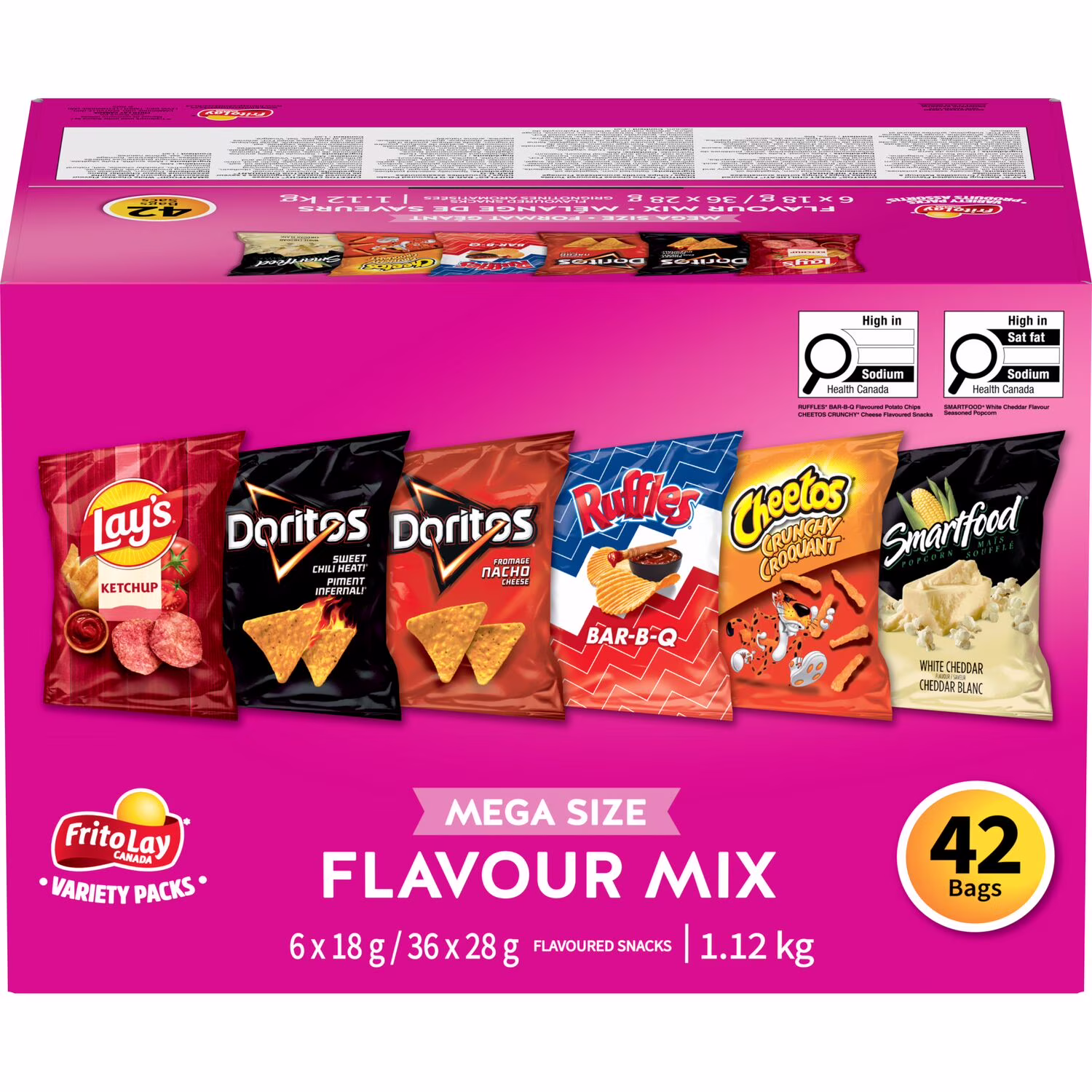 Emballage de produits assortis Mélange de saveurs