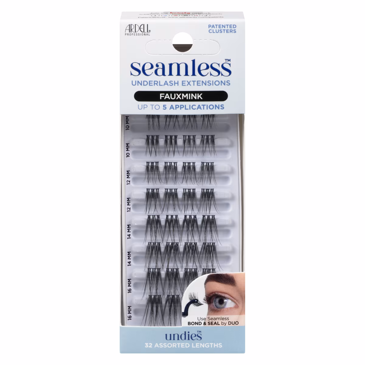 Seamless undies underlash extensions faux mink