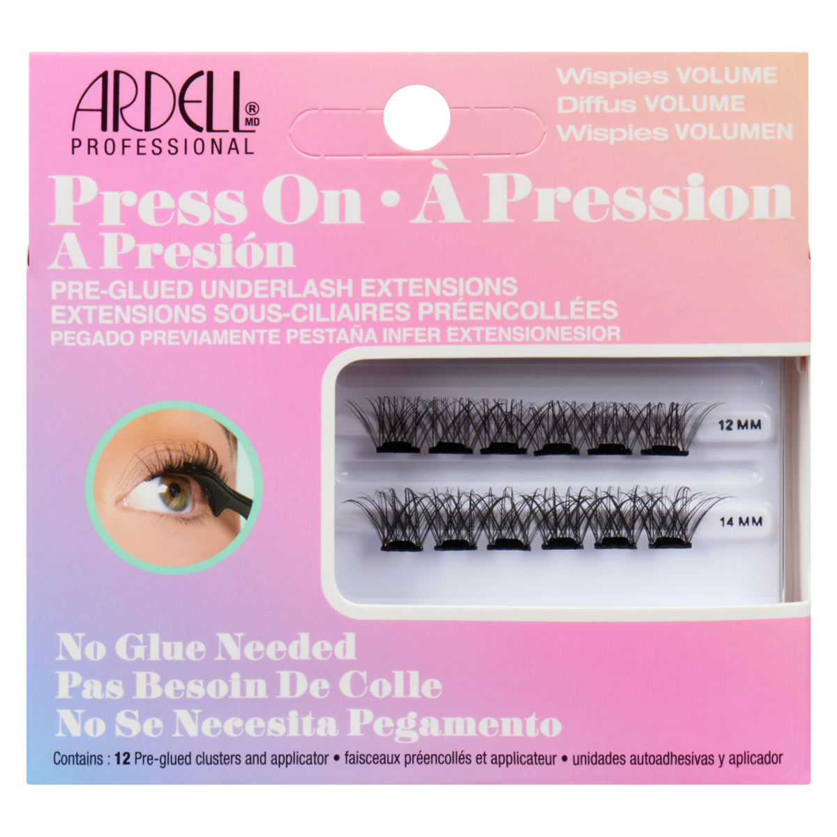 Extensions sous-ciliaires préencollées diffus volume