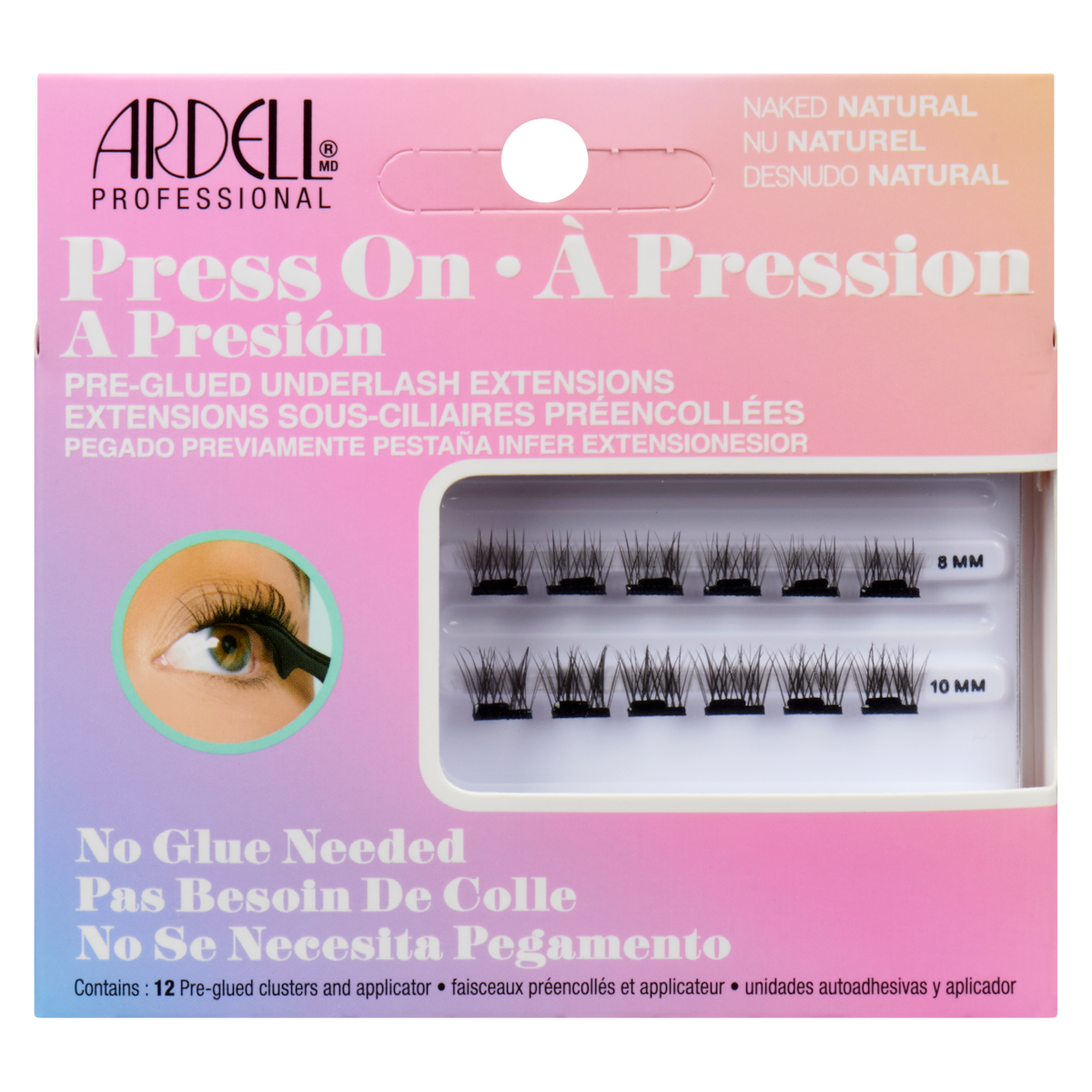 Extensions sous-ciliaires préencollées nu naturel