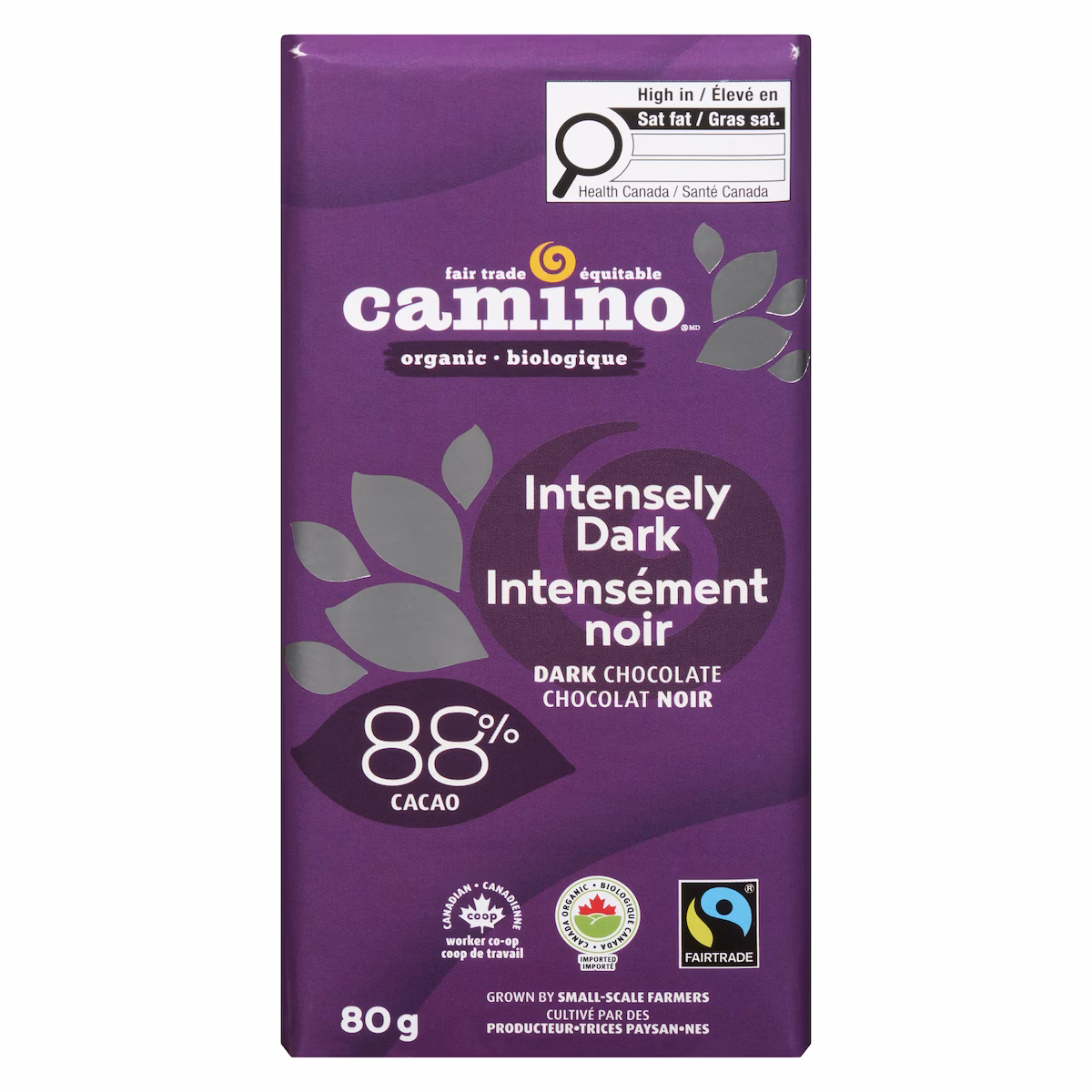 Équitable Biologique Chocolat Noir 88 % de Cacao