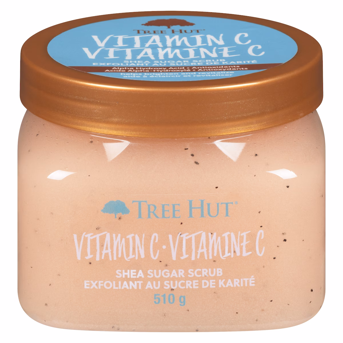 Exfoliant au sucre de karité vitamine c