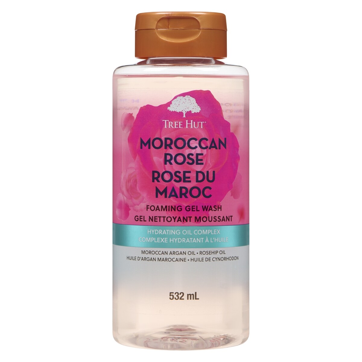 Gel nettoyant moussant rose du maroc
