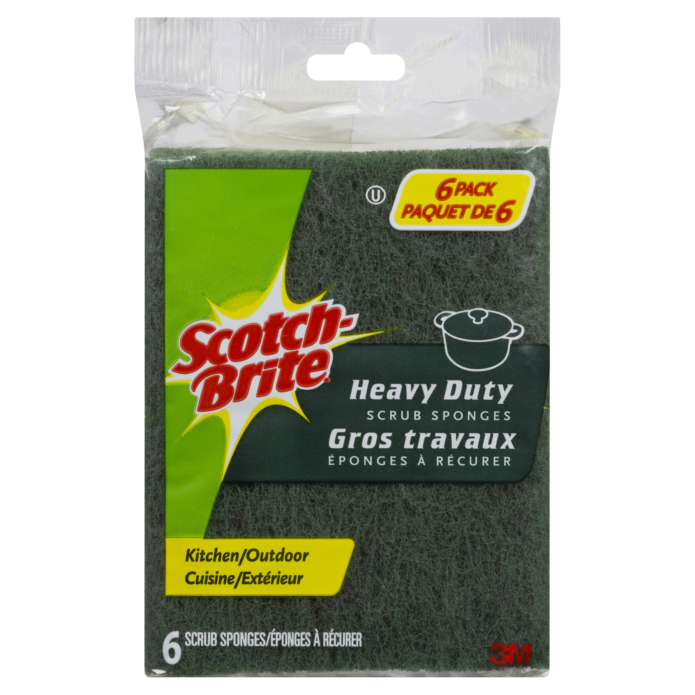 Scotch-Brite Éponge à récurer pour gros travaux 6 un