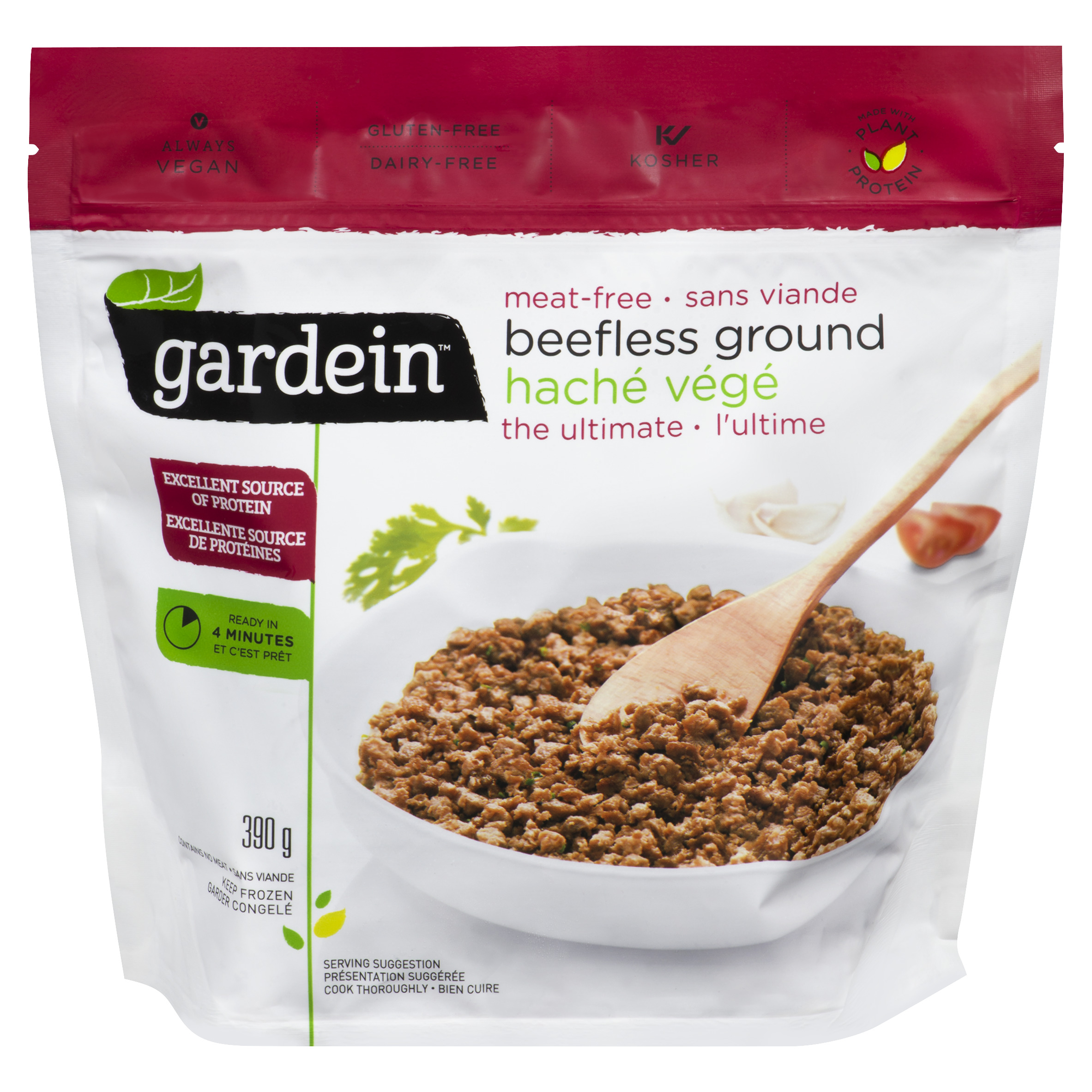 Gardein bœuf végé haché sans viande 390 g