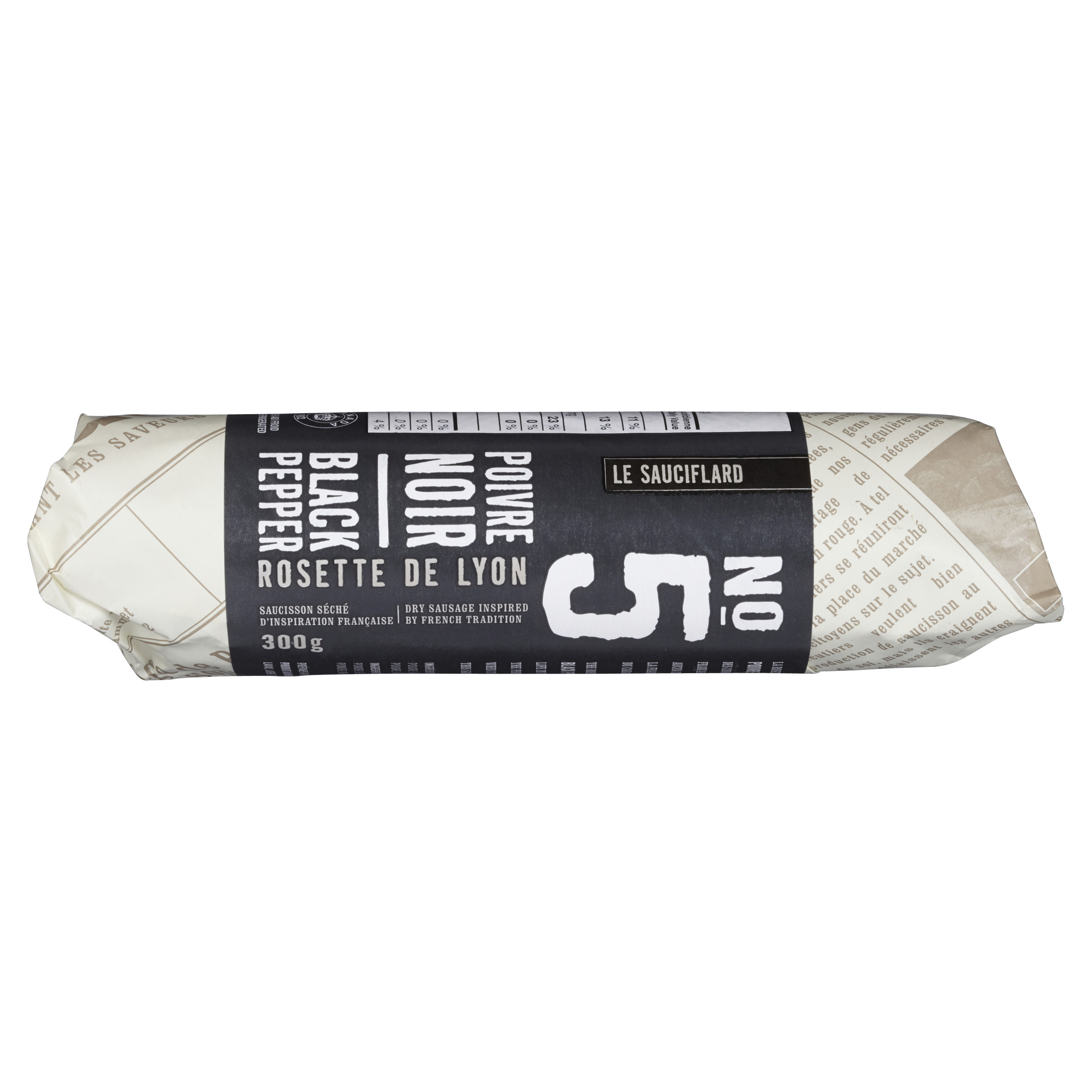 Le Sauciflard Rosette de Lyon au poivre noir 300 g