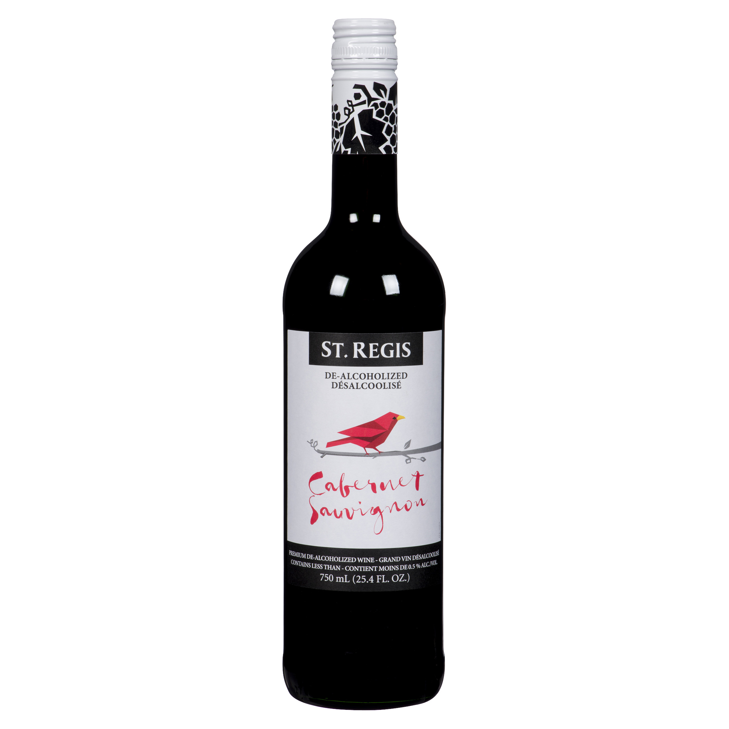 Vin rouge du Québec désalcoolisé