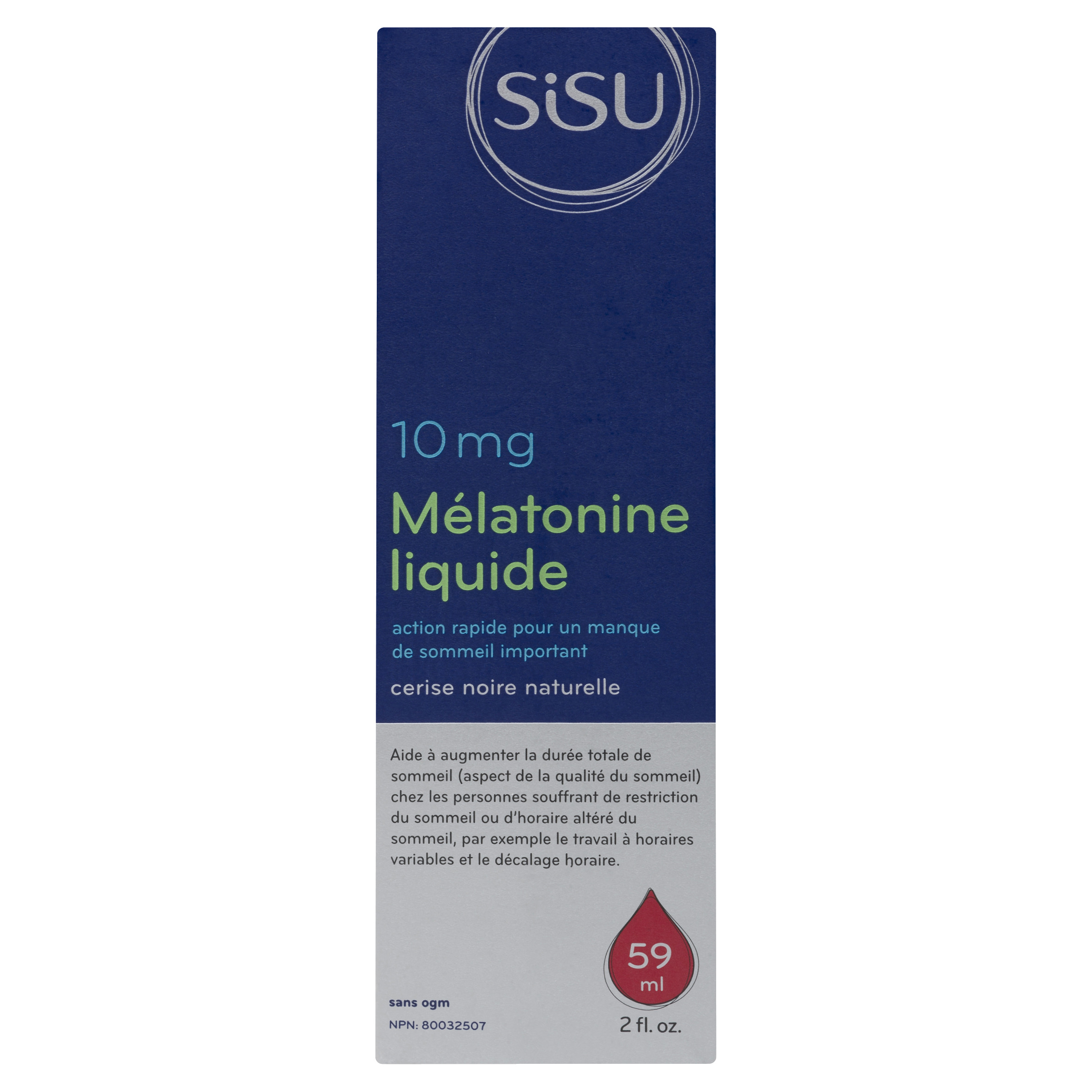 Sisu Mélatonine liquide 10 mg à saveur de cerise 59 ml