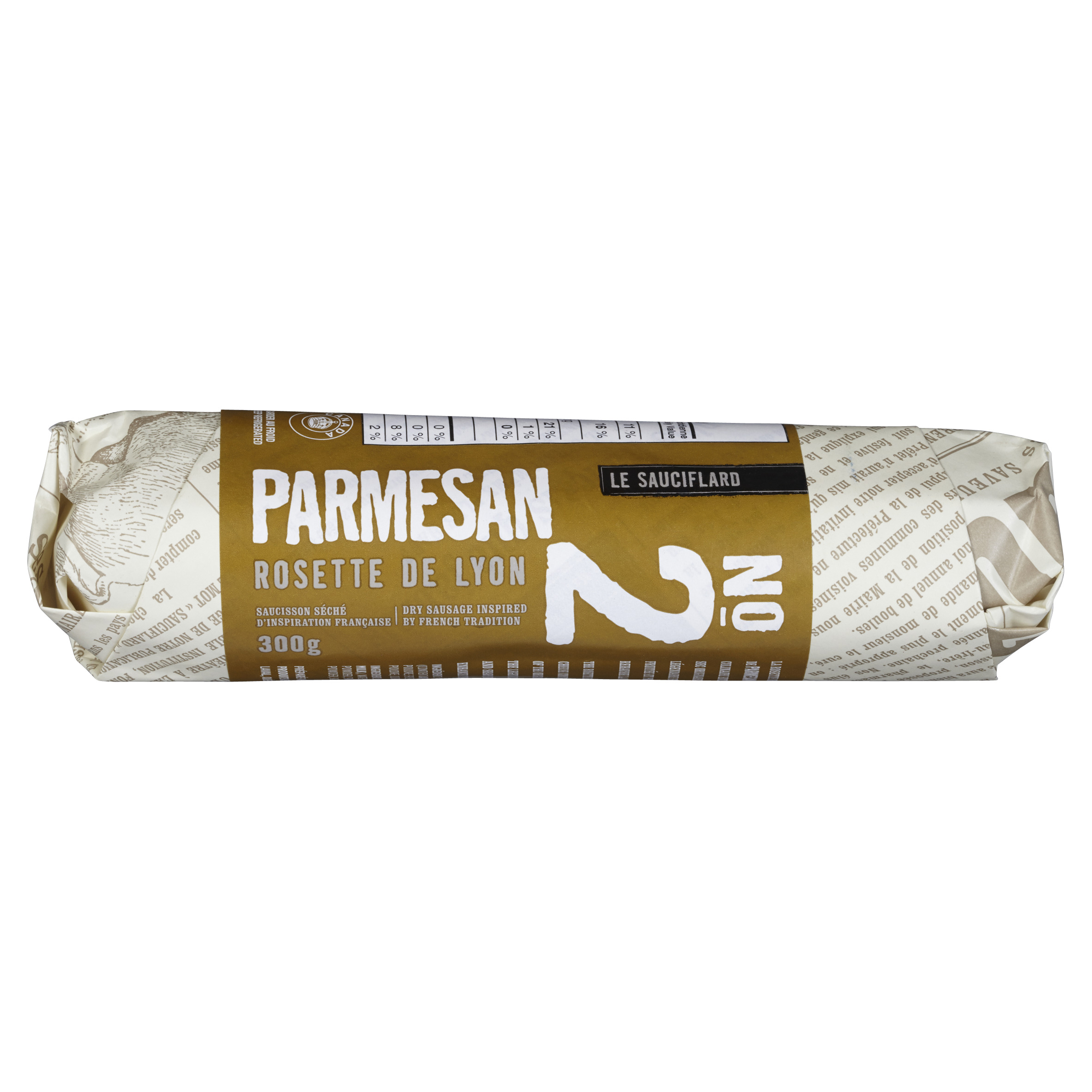 Le Sauciflard Rosette de Lyon parmesan 300 g