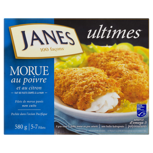 Janes Poivron citron morue pané 580 g