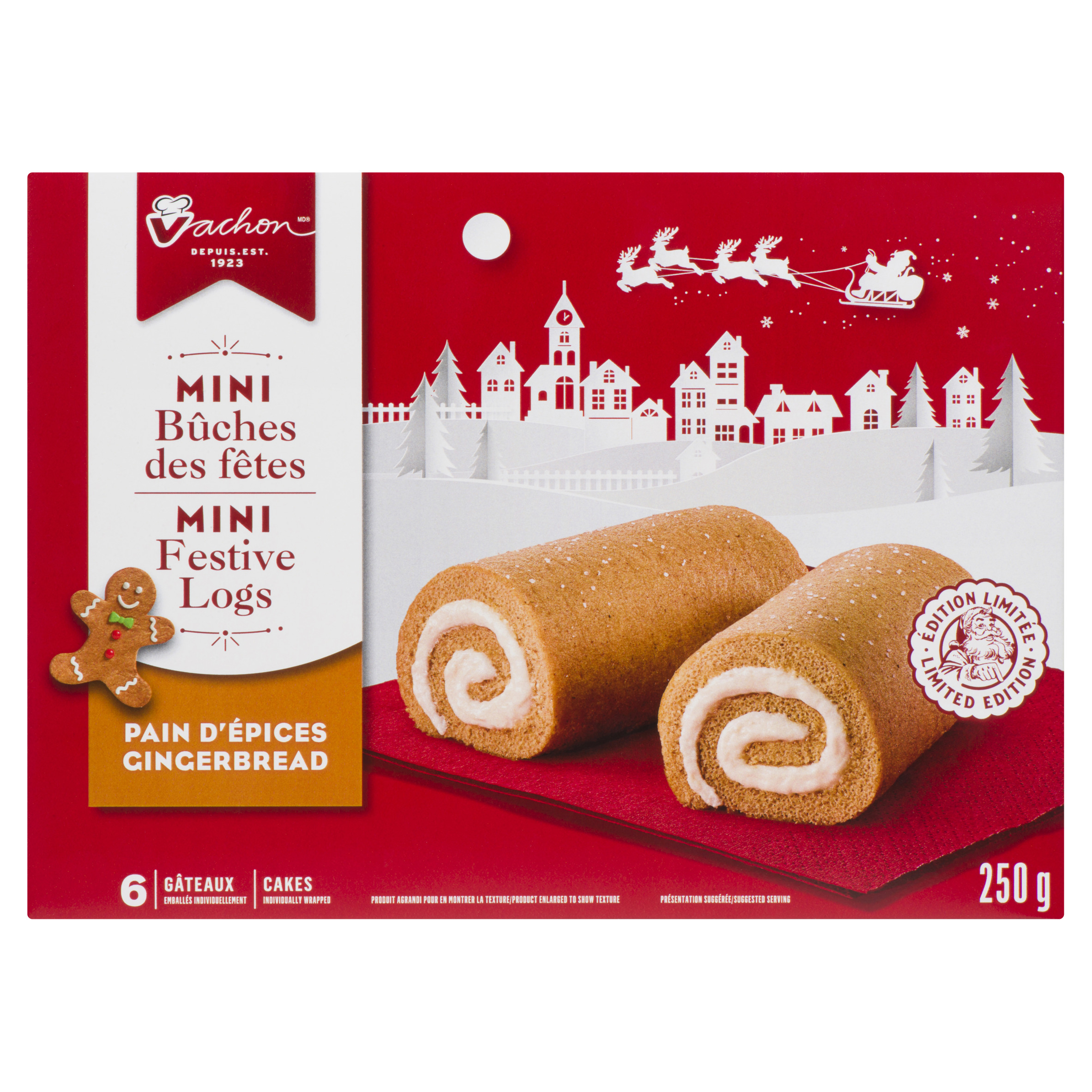 Vachon Bûche des fêtes au pain d'épices 250 g